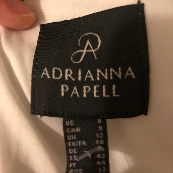 Adrianna Papell Metallic Soutache Dress Sz 6 & 8 - Picture 7 of 8